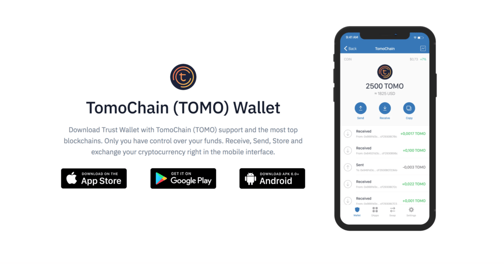 TomoChain Mobile Wallet